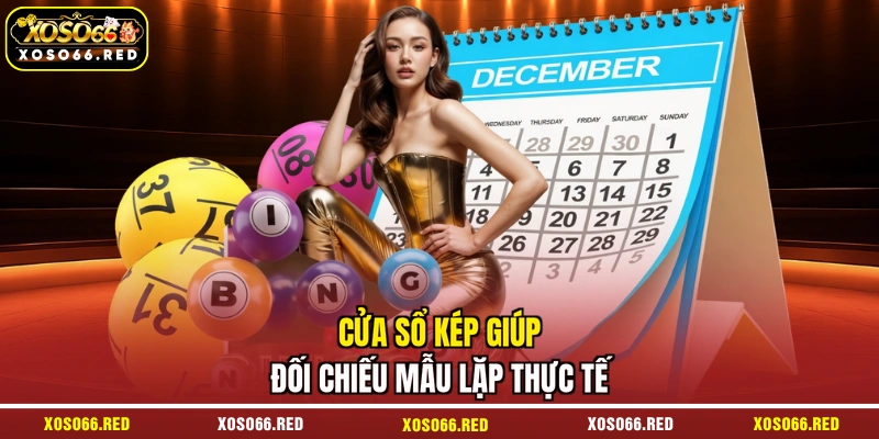 Cửa sổ kép giúp đối chiếu mẫu lặp thực tế